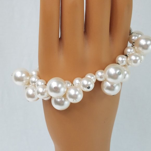 RMN Stretch Pearl Bead Bracelet - Picture 1 of 4